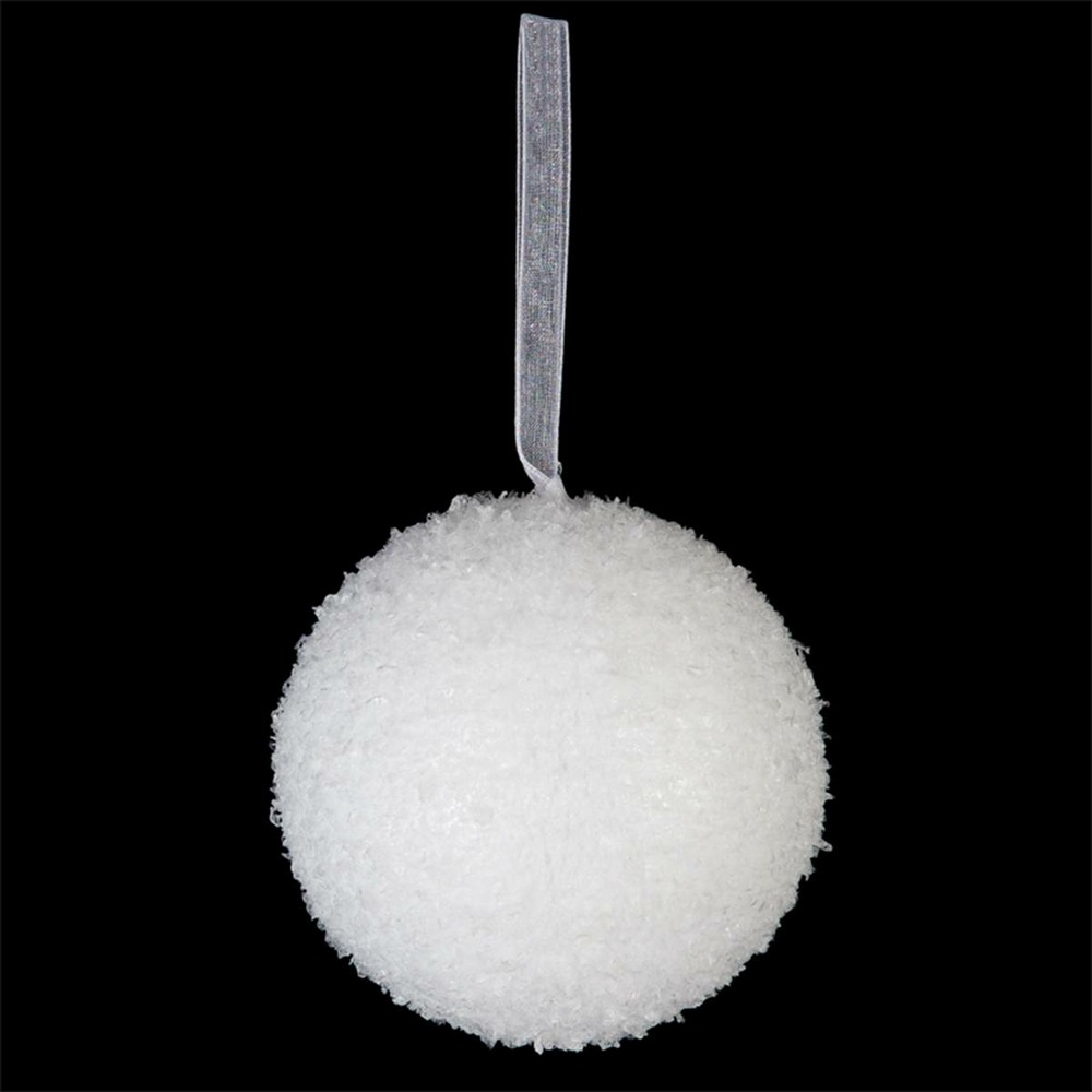 Boule pailletée d.8cm polystyrène assorti