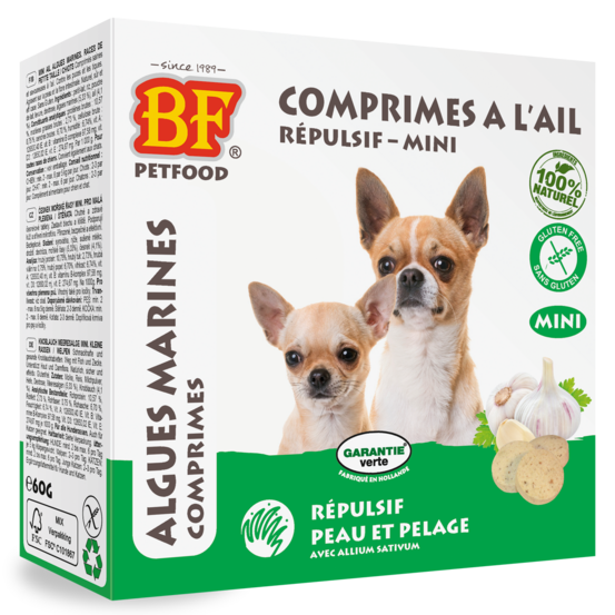 Comprimés répulsifs parasites algues marines mini 60g/100p