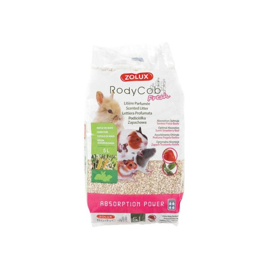 Litière rodycub fraise basilic 5 litres