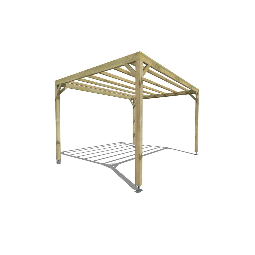 Pergola bois • 4m x 3m • indépendante • sens largeur • livraison comprise