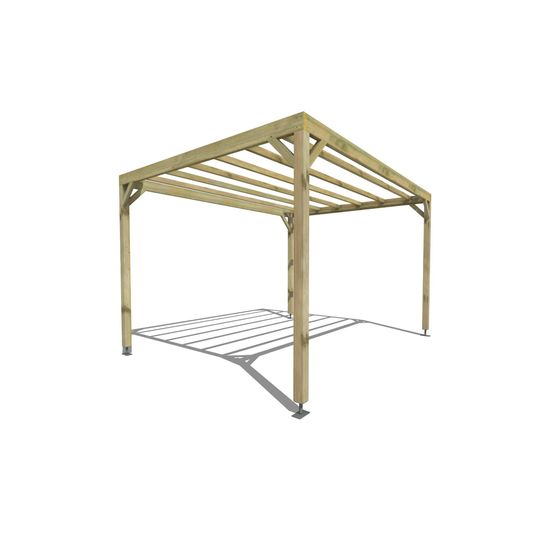 Pergola bois • 4m x 3m • indépendante • sens largeur • livraison comprise