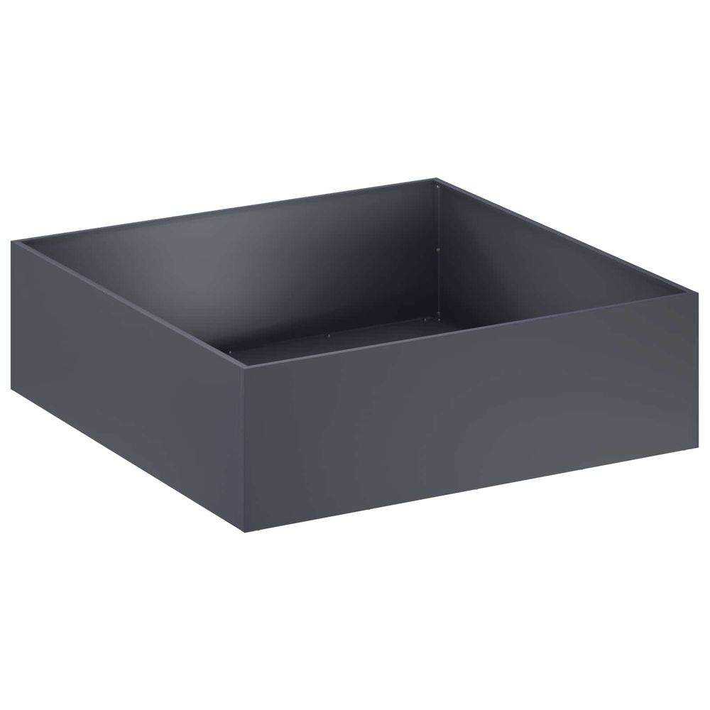 Cache-pot de jardin anthracite 100 x 100 x 30 cm