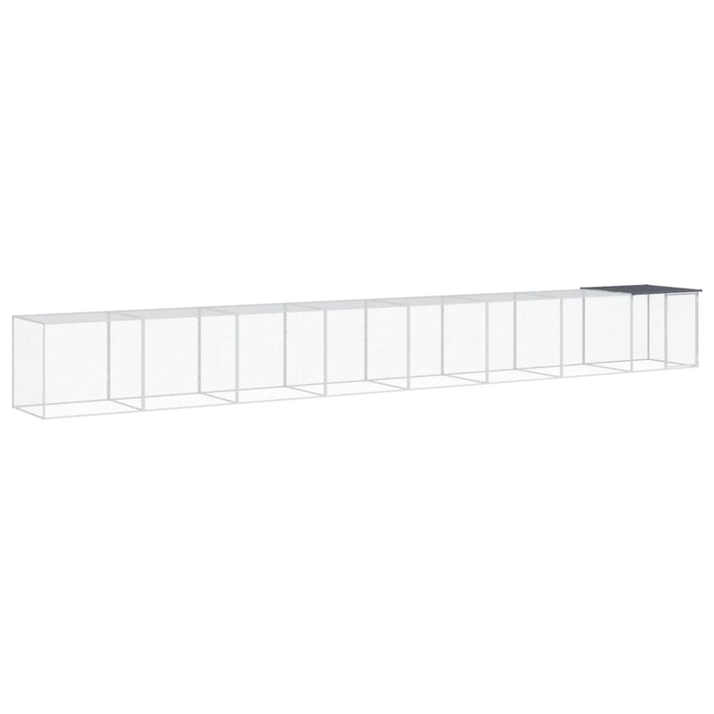 Poulailler avec toit anthracite 803x98x90 cm acier galvanisé