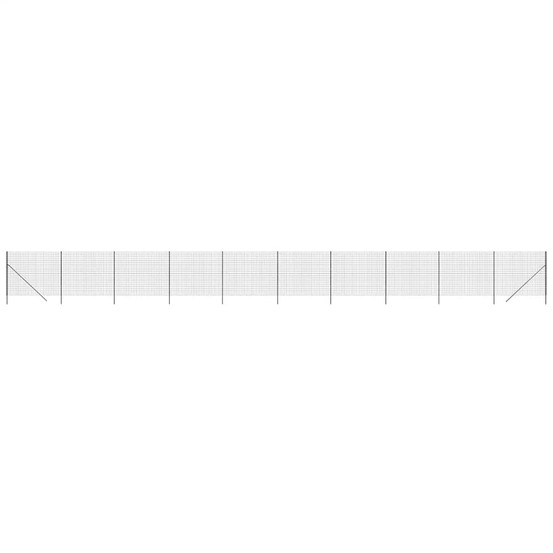Clôture en treillis métallique anthracite 2x25m acier galvanisé