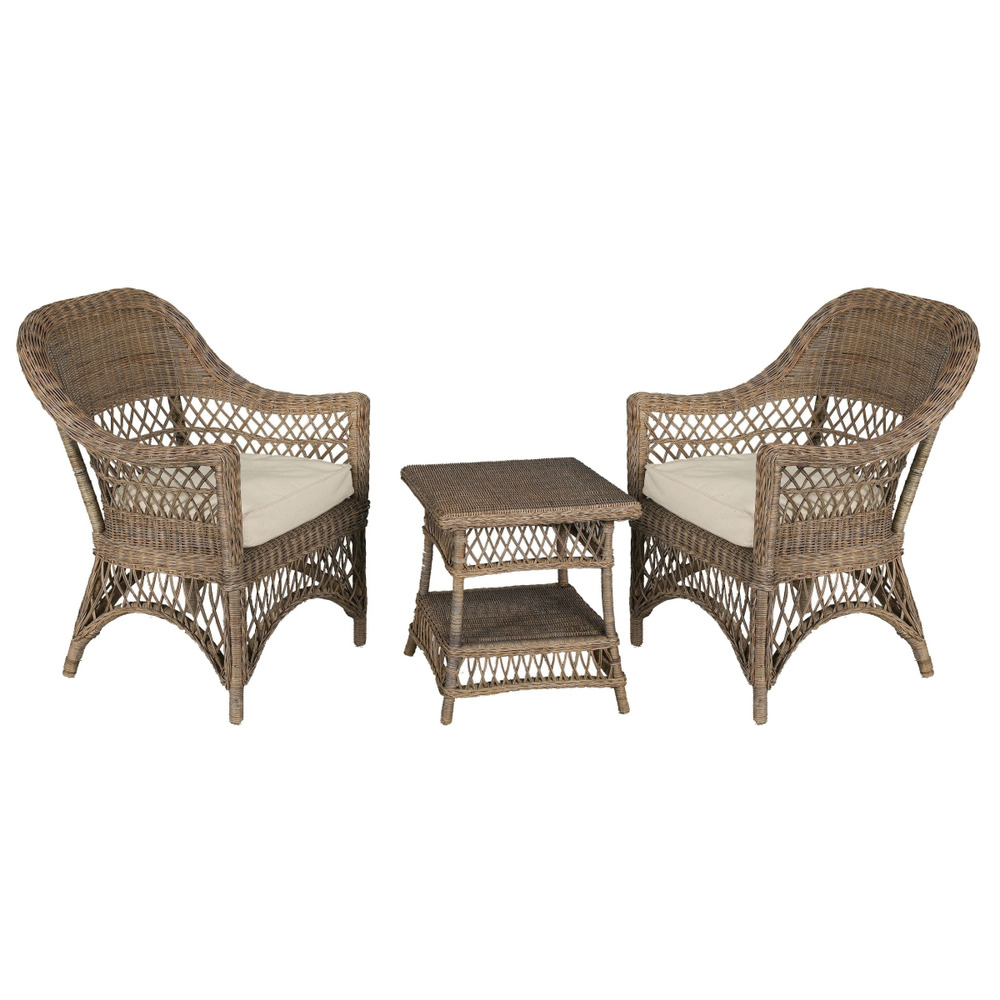 Petit salon en rotin polo