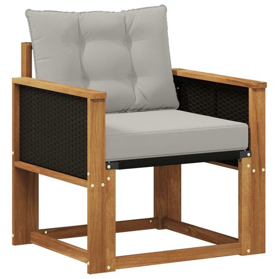 Sofa de milieu extérieur bois d'acacia massif naturel