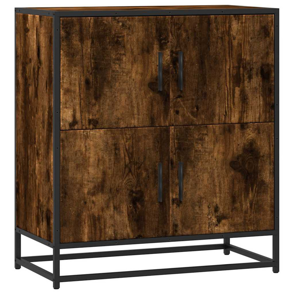 Buffet chêne fumé 68x35x76 cm bois d'ingénierie