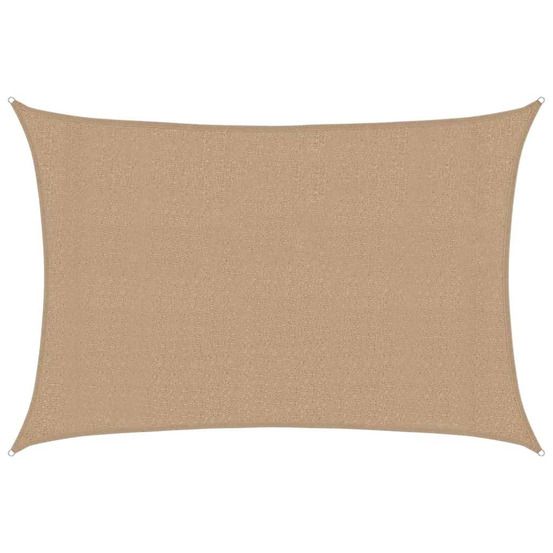 Voile d'ombrage 160 g/m² taupe 3x4 m pehd