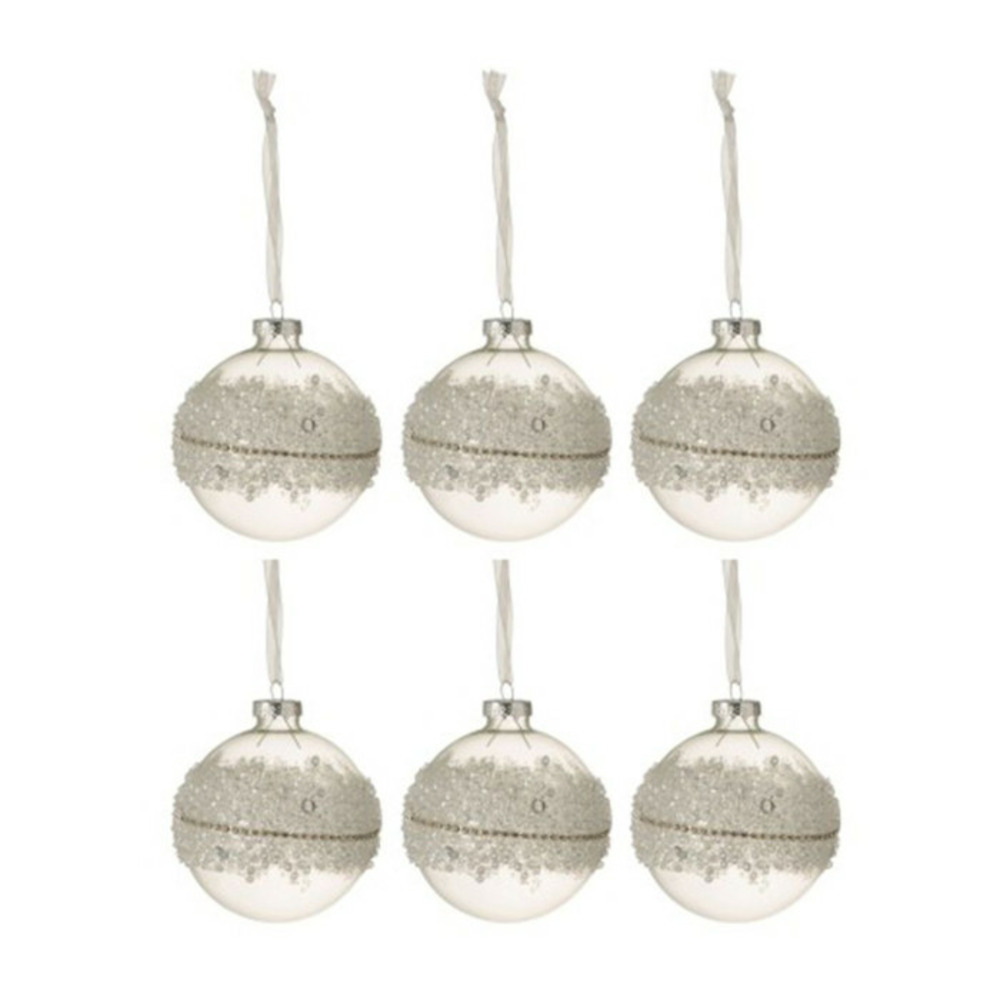 Lot de 6 boules de noël 