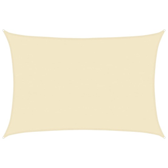 Voile d'ombrage 160 g/m² crème 5x7 m pehd