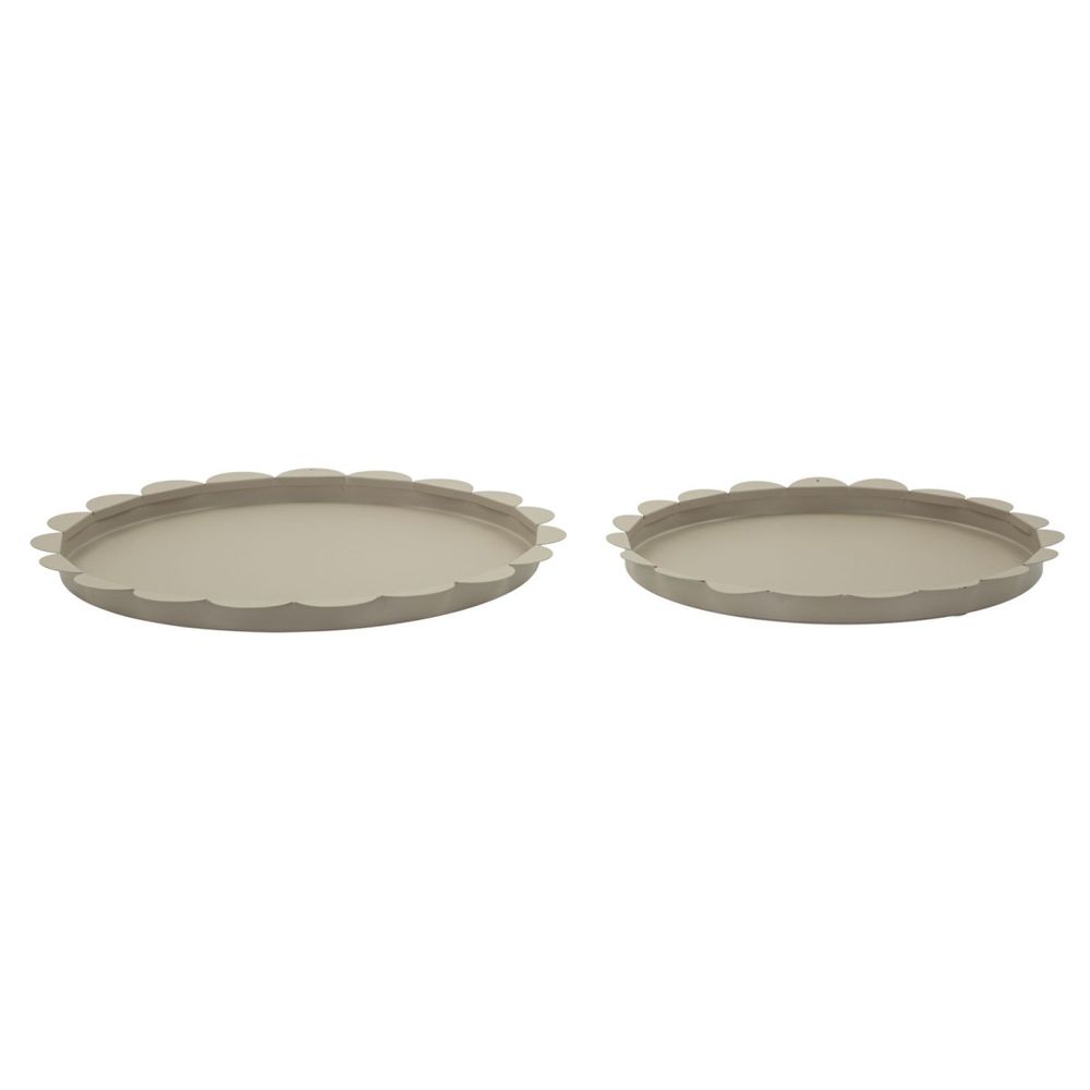 Lot de 2 plateaux déco 