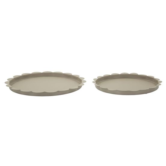 Lot de 2 plateaux déco