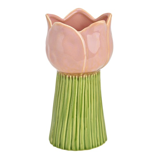Vase tulipe en porcelaine