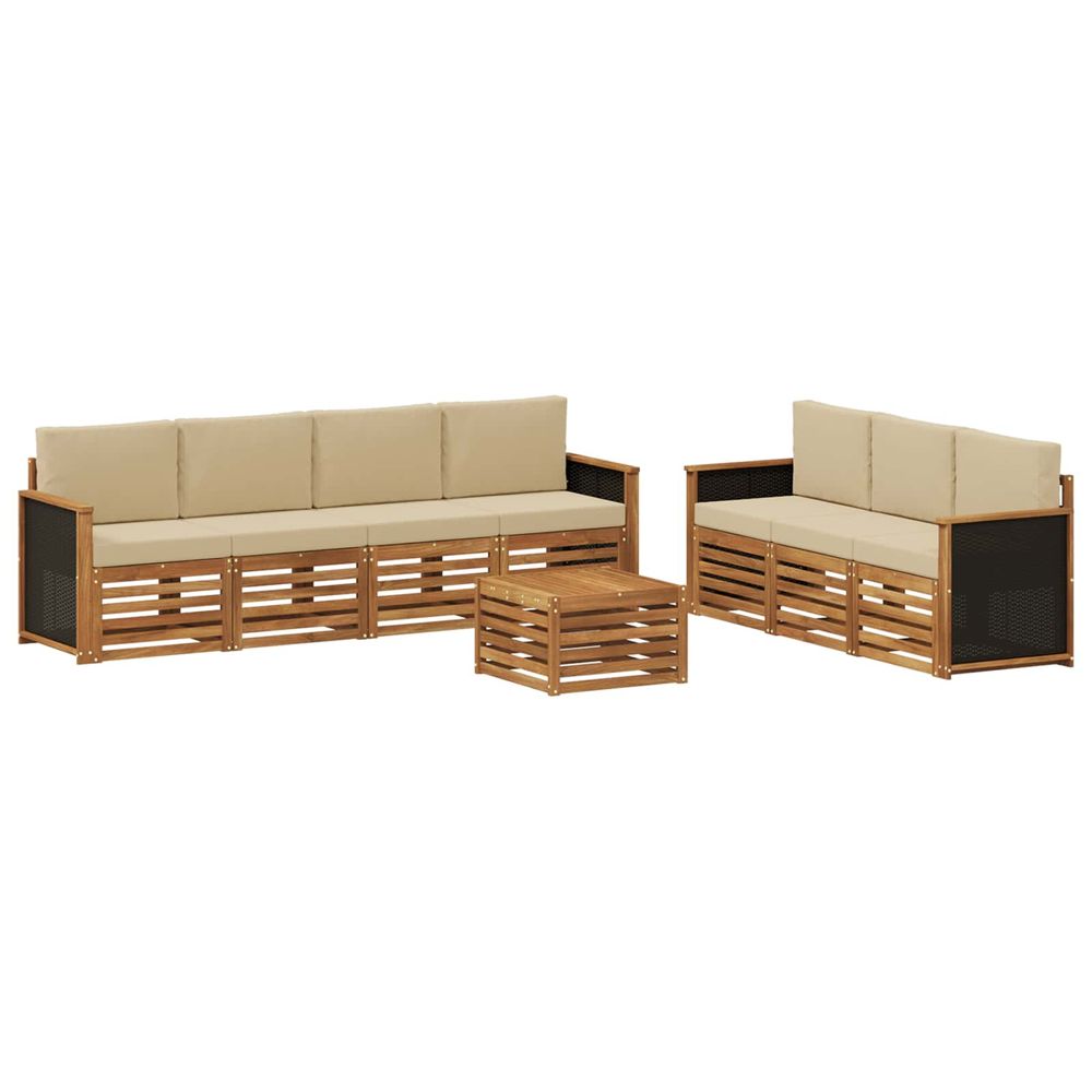 Ensembles de canapés 8 pc bois d'acacia massif