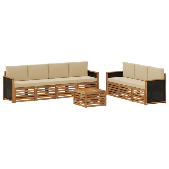 Ensembles de canapés 8 pc bois d'acacia massif