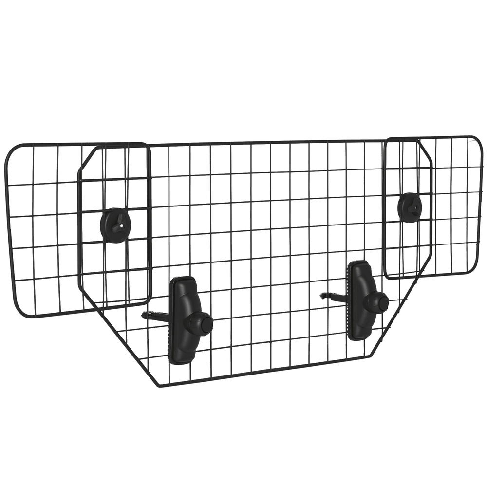 Grille de séparation coffre métal voyage sécurité ajustable 120x1x41cm noir