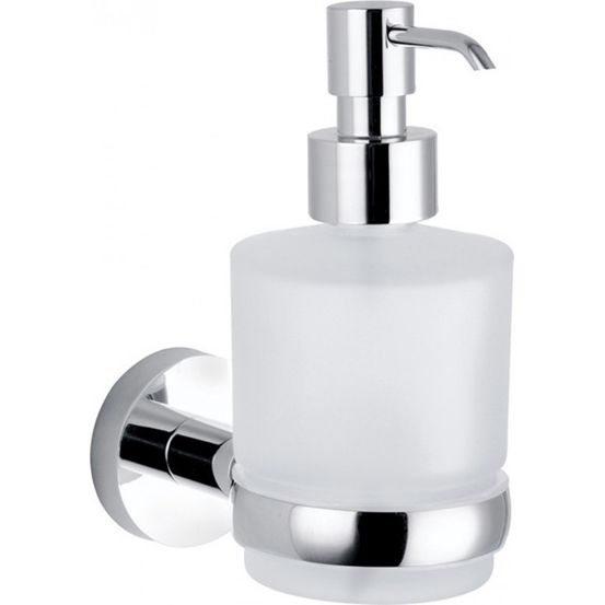 Distributeur de savon colorado en verre et laiton chromé 200 ml