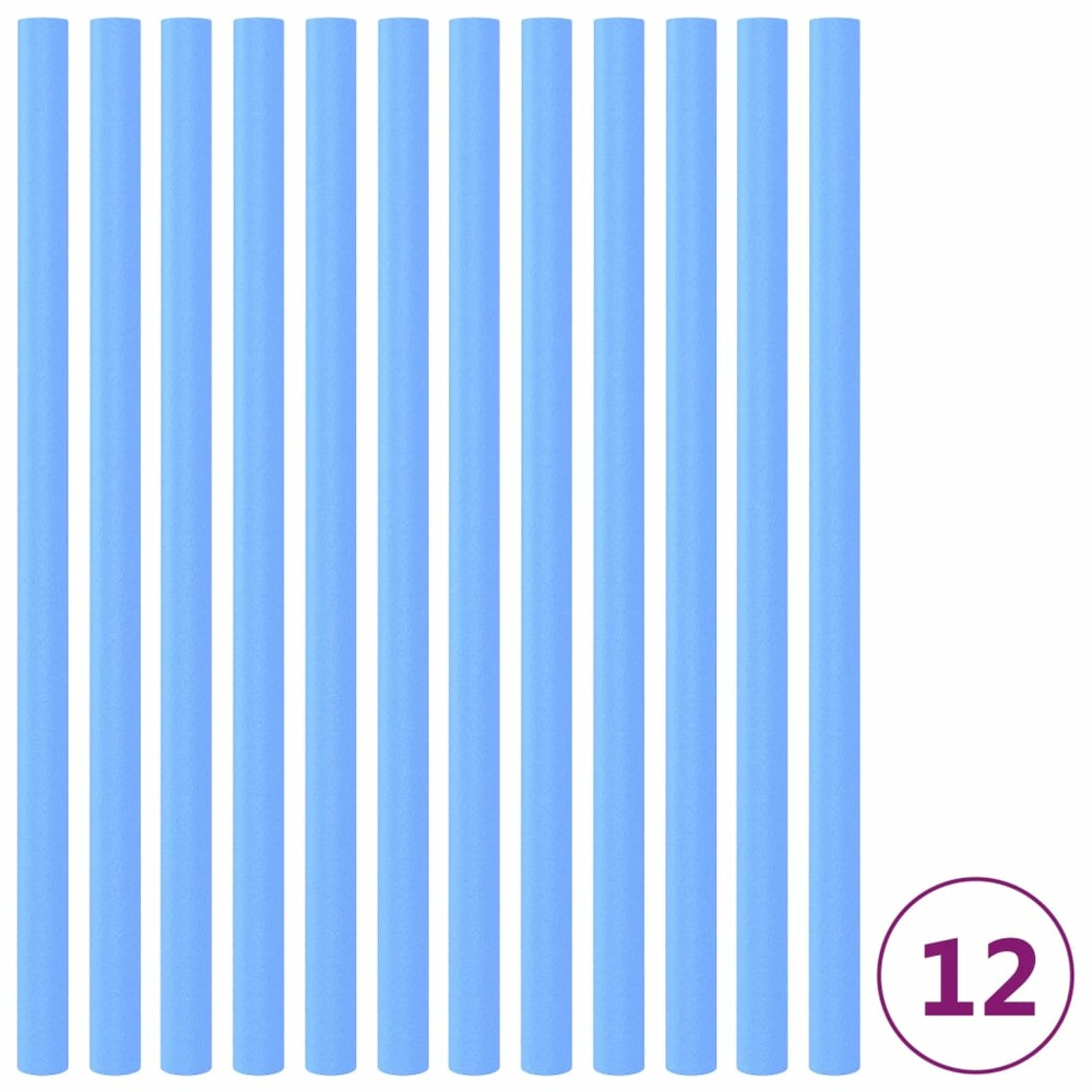 Manchons en mousse pour poteau de trampoline 12 pcs 92,5cm bleu