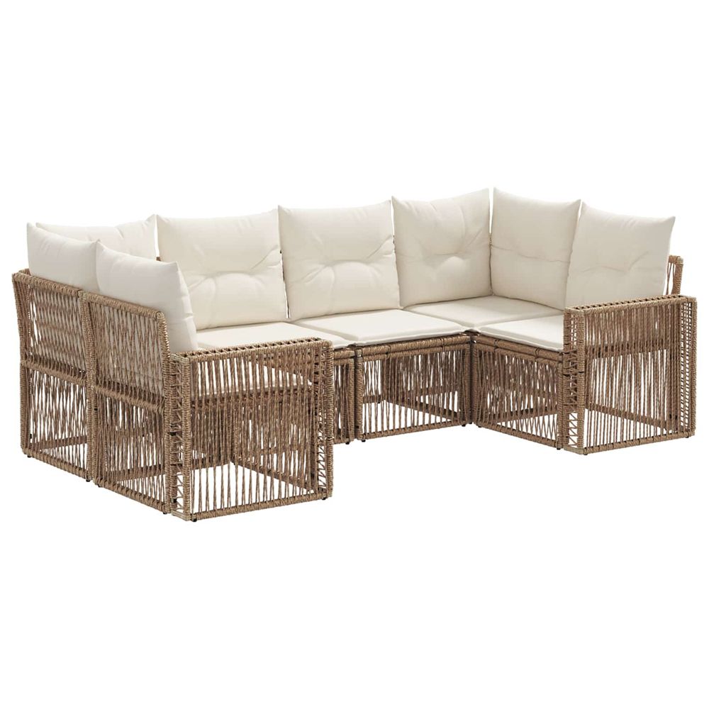 Ensemble de canapé de jardin 6 pc 6-nombre de places