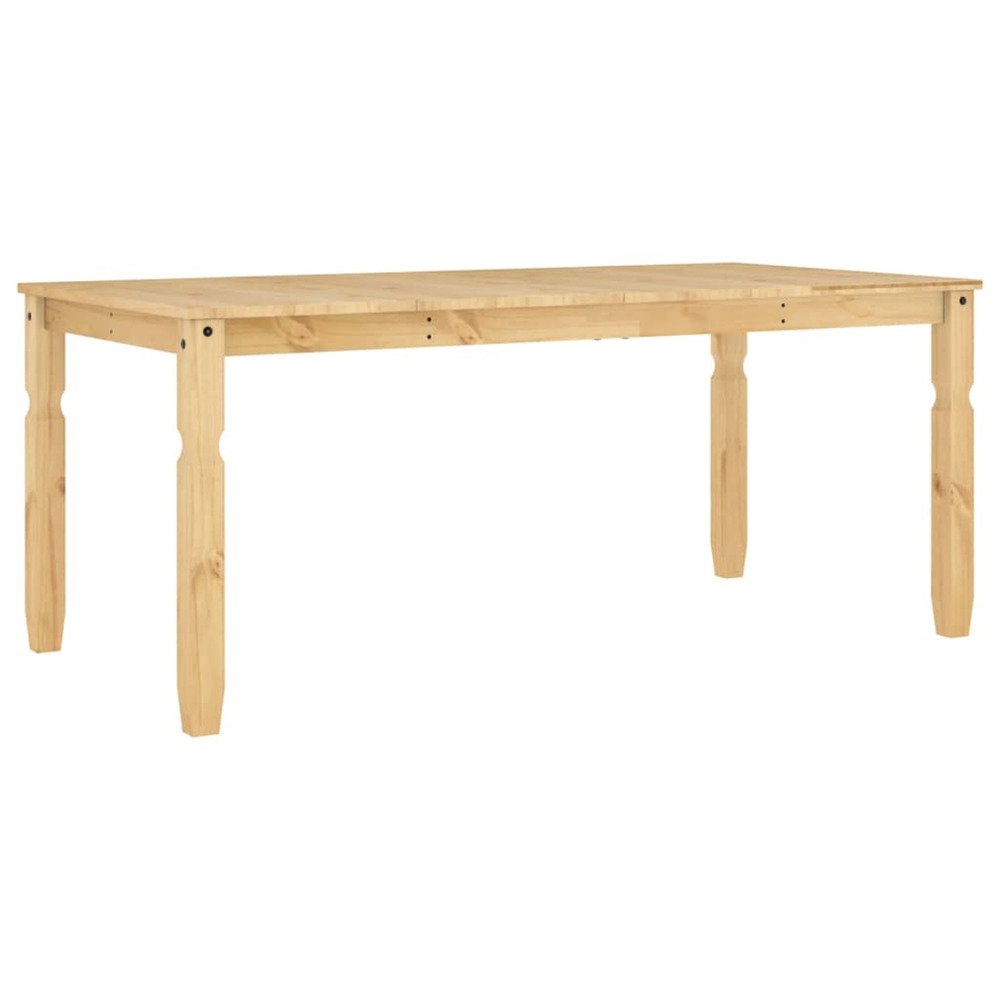 Table à manger corona 180x90x75 cm bois massif de pin