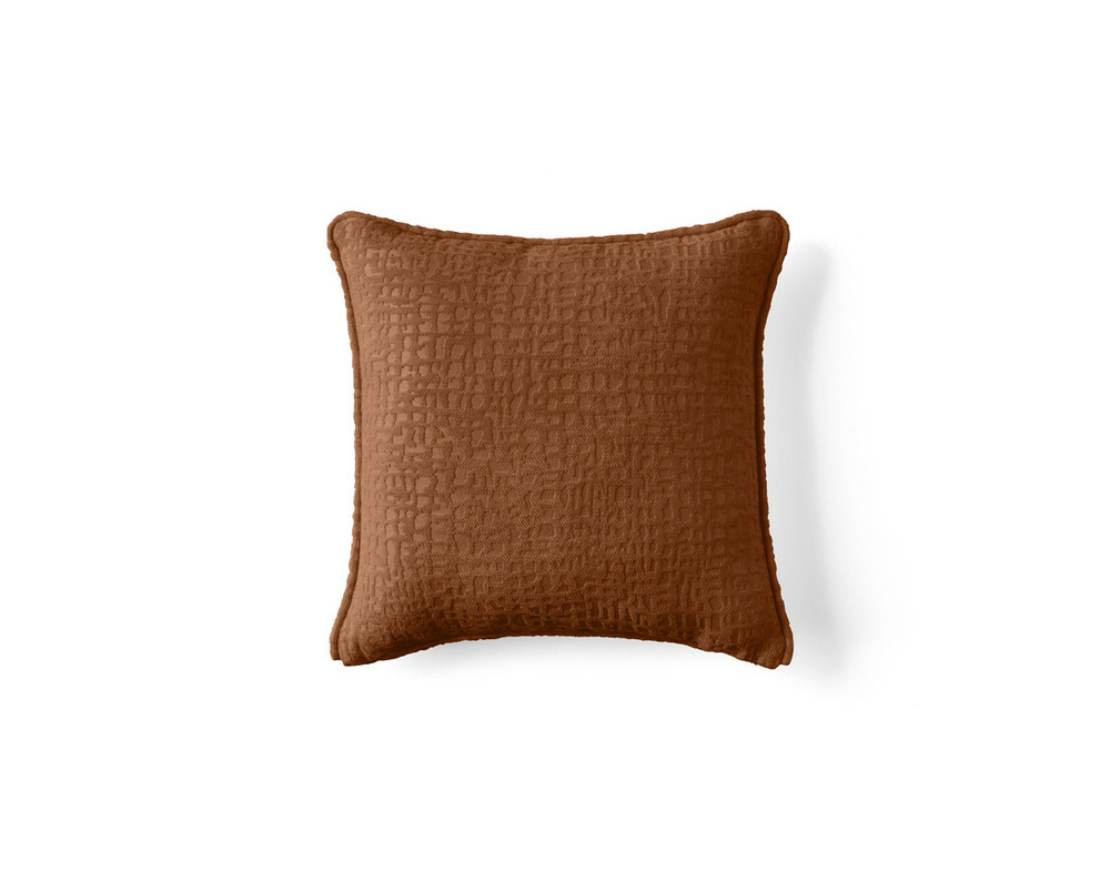 Topaze - coussin - en tissu velours relief - 40x40 cm