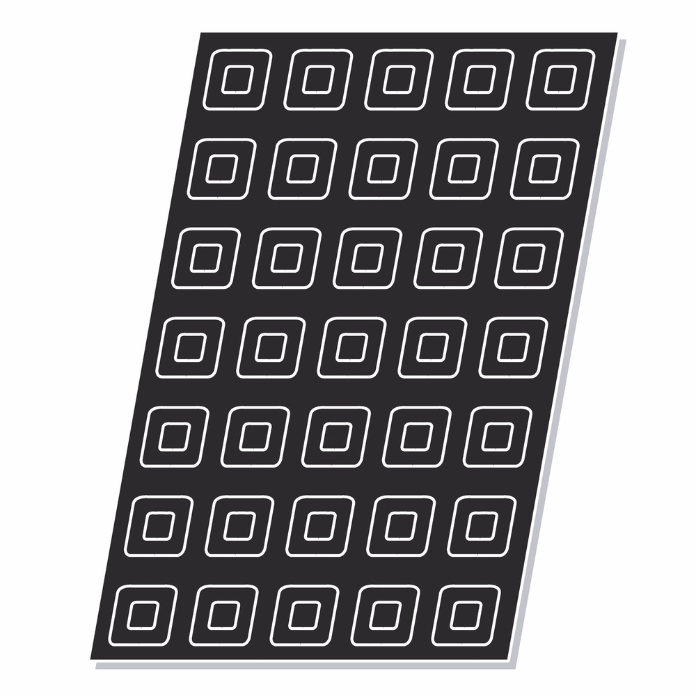 Moule flexipan® plaque silicone 24 à 60 savarins carrés - pujadas