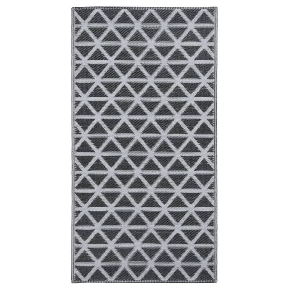 Tapis d'extérieur arakil noir 190x290 cm pp