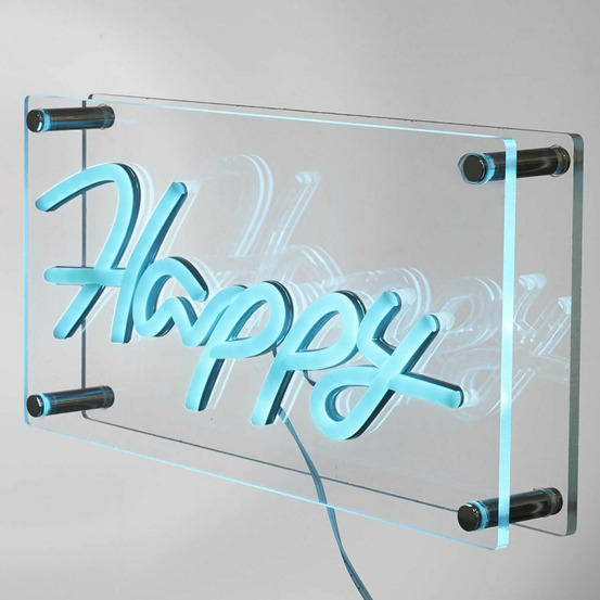 Lampe acrylique effet néon