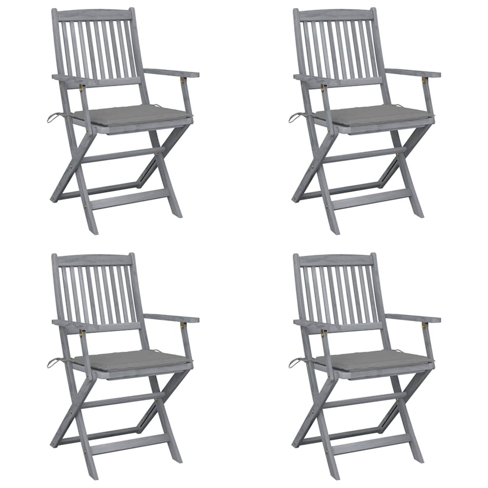 Chaises pliables d'extÃ©rieur 4 pcs