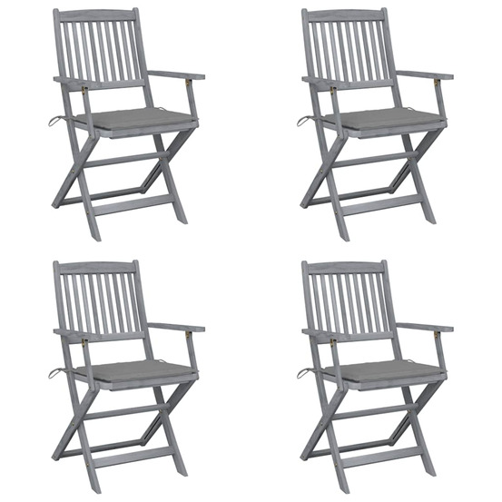 Chaises pliables d'extérieur 4 pcs