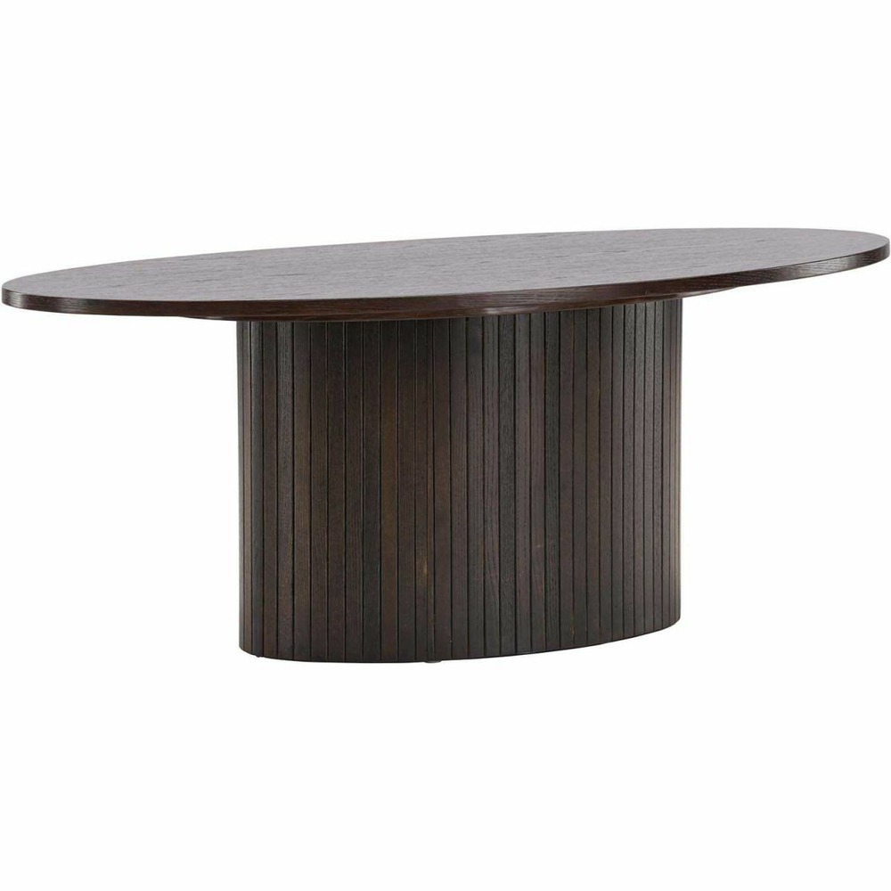 Table basse en mdf bianca ovale