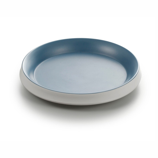 Assiette mélamine ronde bleue ø 19,5 cm - pujadas
