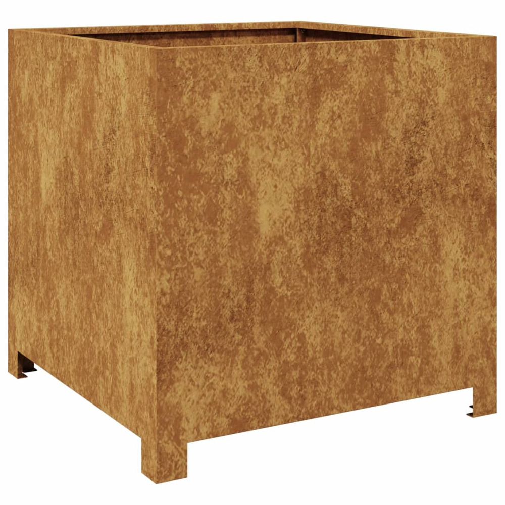 Jardinière d'extérieur 50x50x50 cm acier résistant aux intempéries