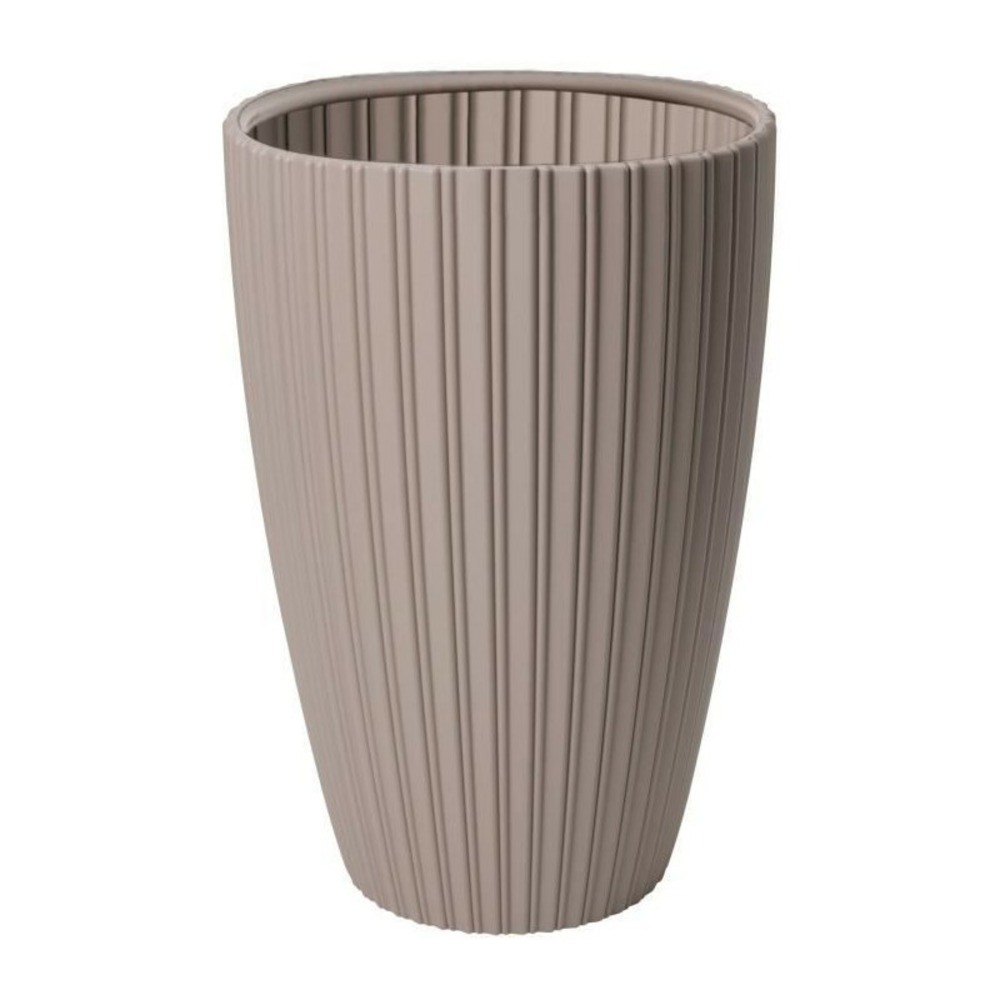 Pot de fleurs - garden id - fancy - 40 x 58 cm - pour jardin, balcons ou intérieurs - taupe