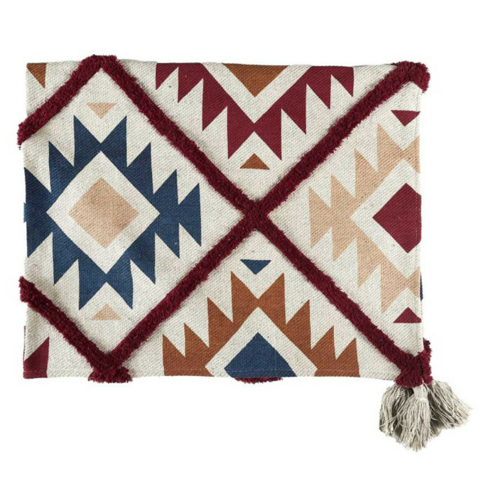 Plaid tufté imprimé 