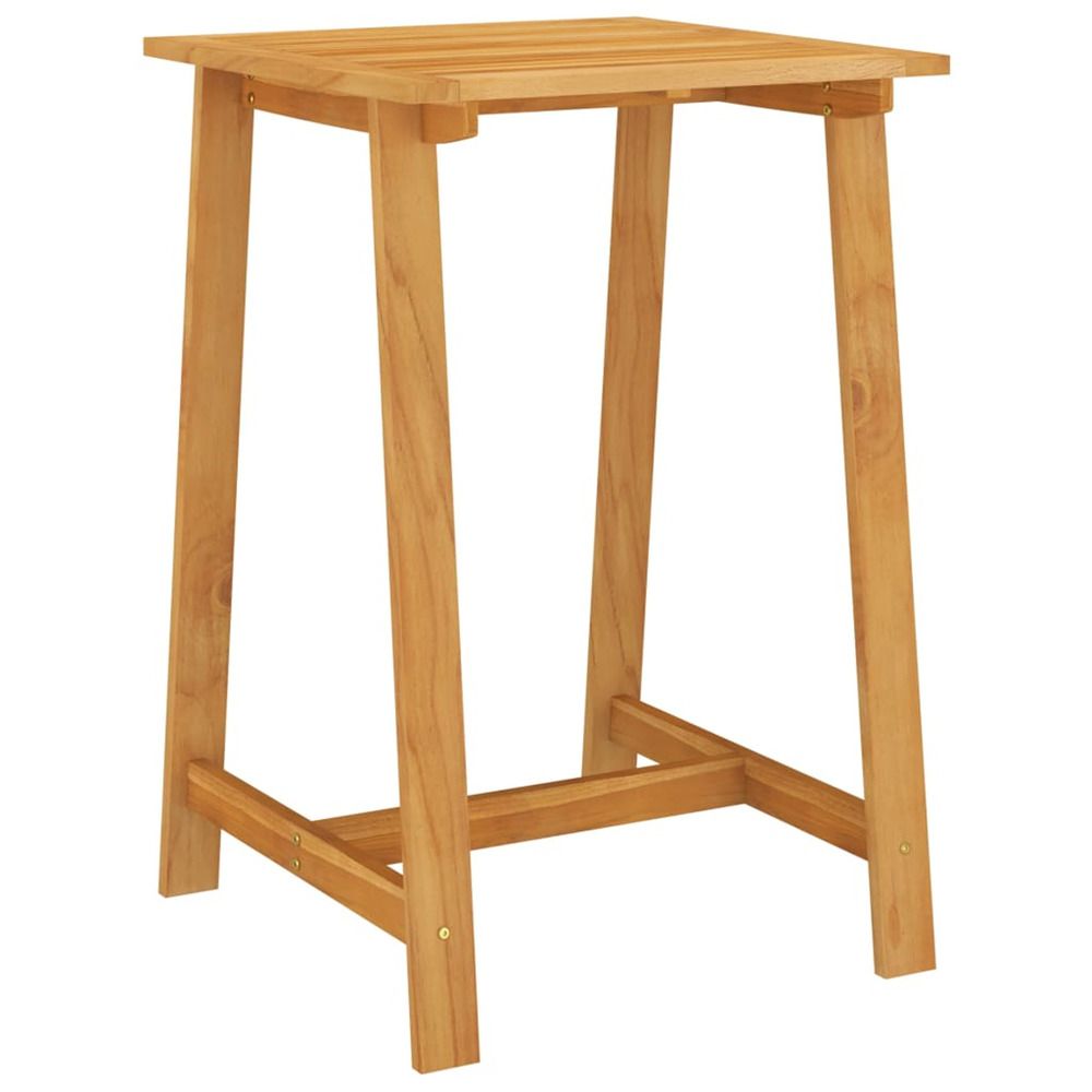 Table de bar de jardin 70x70x104 cm bois d'acacia massif