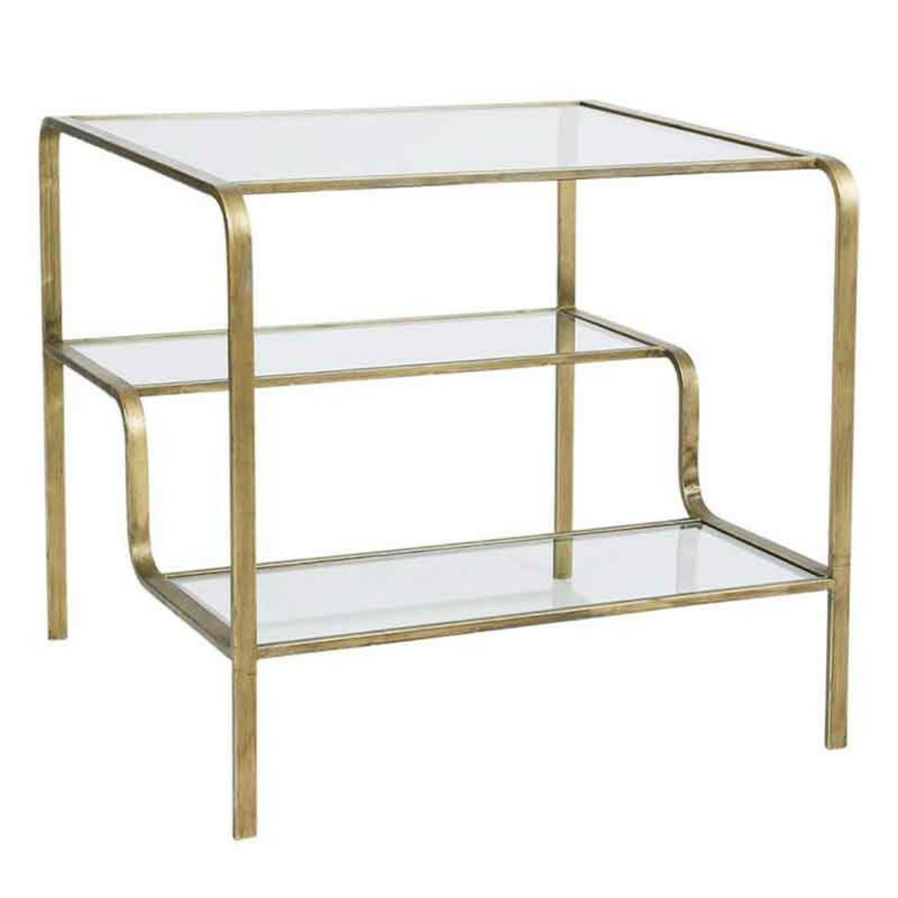 Table d'appoint eluminea dorée 60x60x60cm