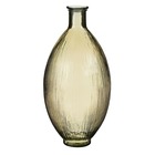 Mica decorations - vase bouteille en verre recyclé marron clair h59