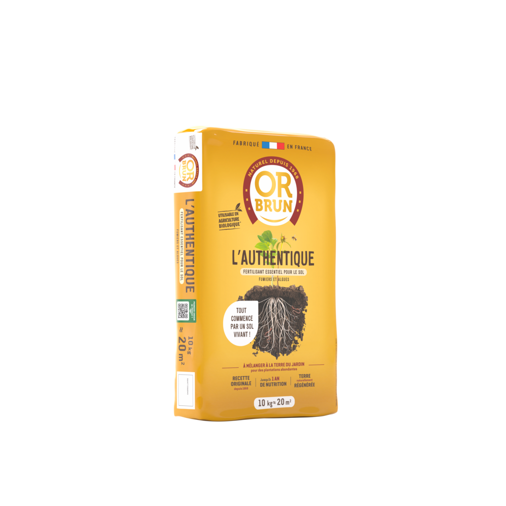 Or brun obraaut10 authentique fertilisant - fertilisant essentiel pour le sol - 10kg - 20m² - fumiers & algues