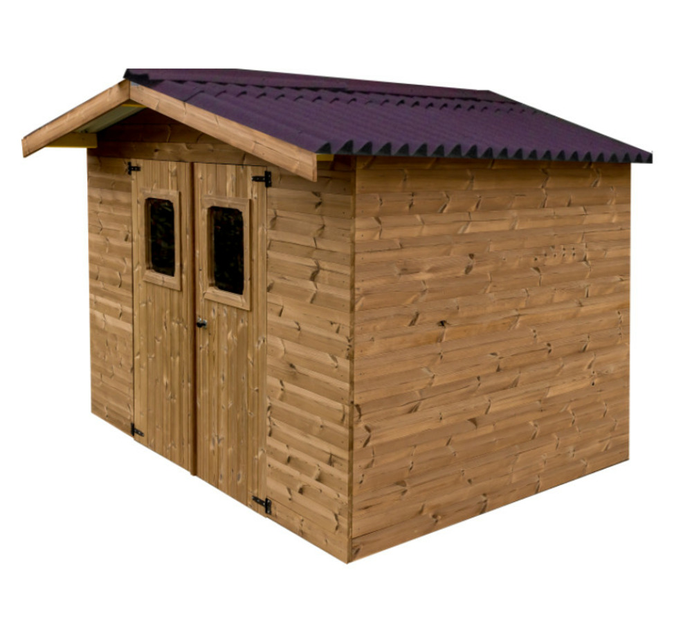 Abri de jardin 10.33m² brun doré - the3224.02n