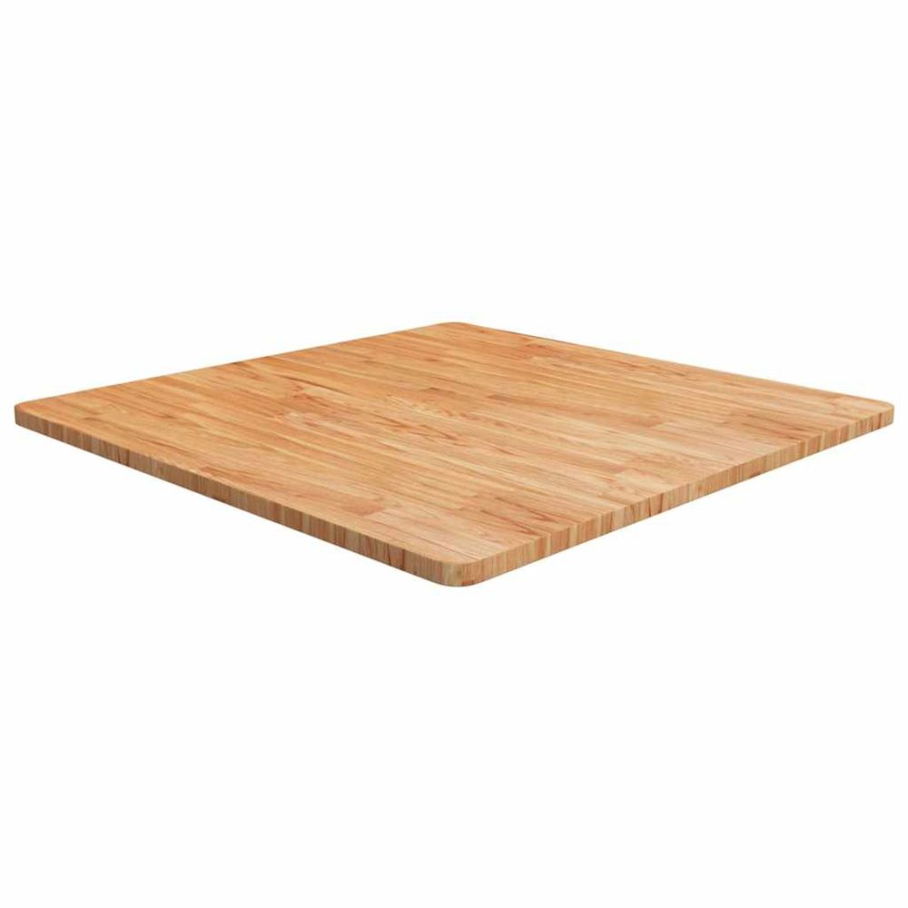 Dessus de table carré marron clair90x90x2,5cm bois chêne traité
