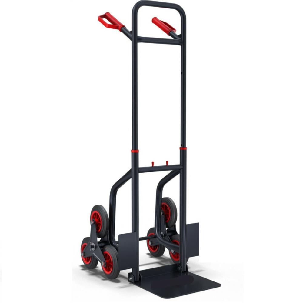 Diable pliable chariot de transport charge max.150kg monte escalier cadre en acier
