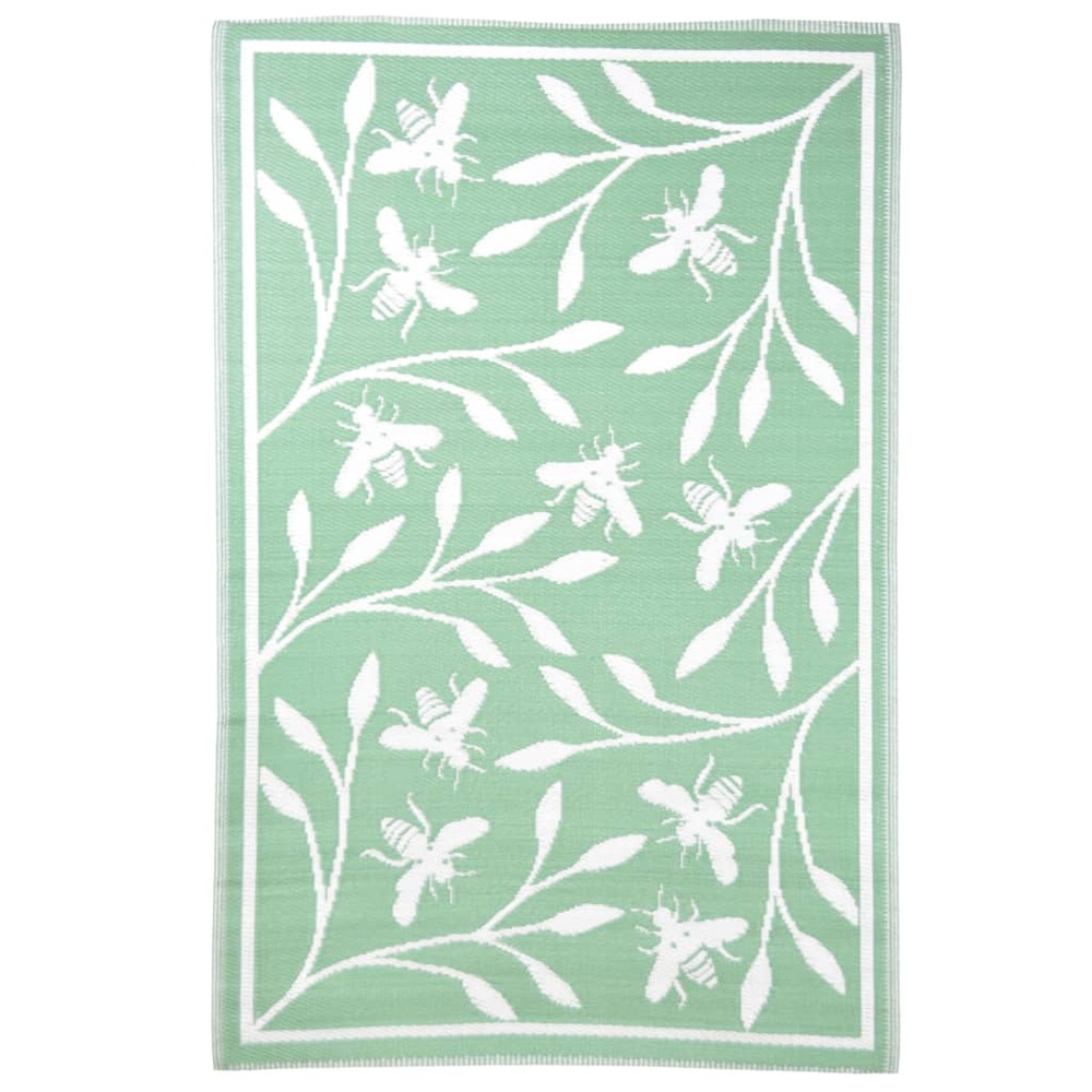 Tapis d'extérieur 182x122 cm motif d'abeille