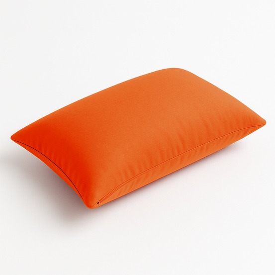 Coussin de décoration extérieur, déhoussable, lot de 2, 60x35cm - orange