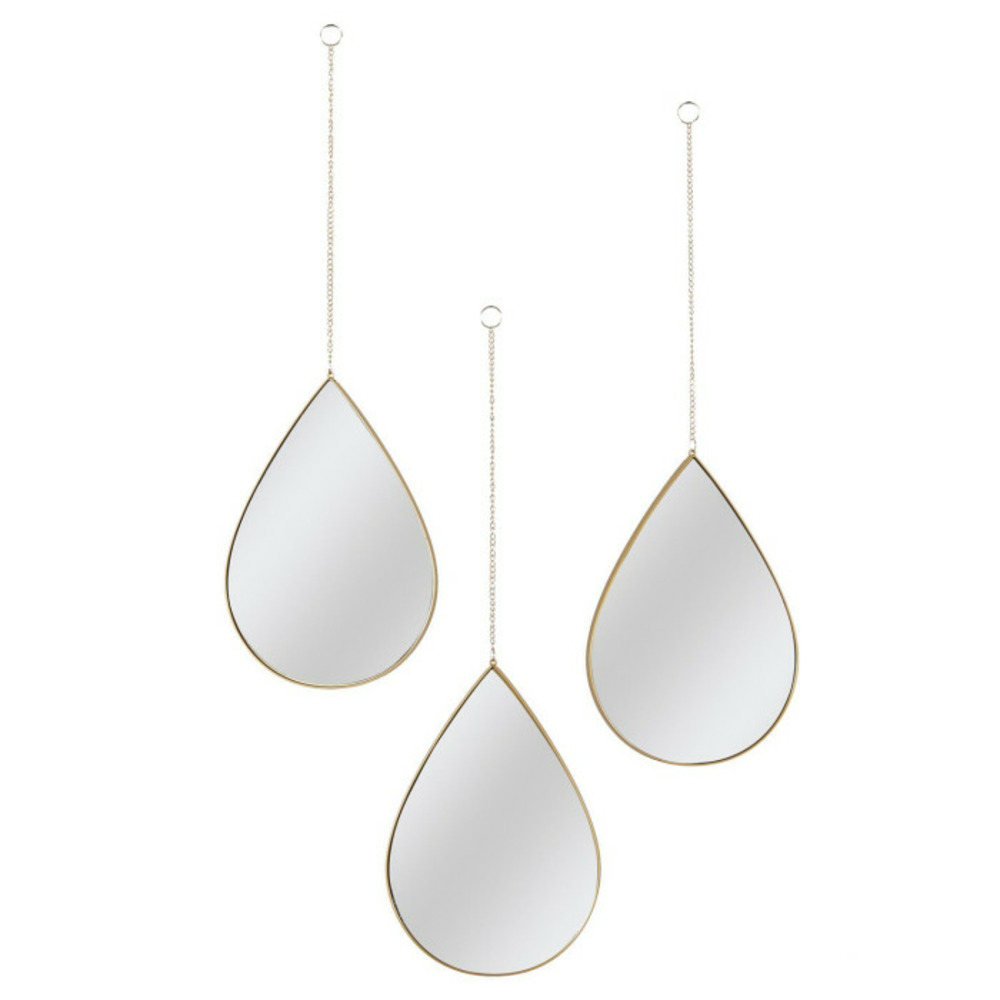 Lot de 3 miroirs déco 