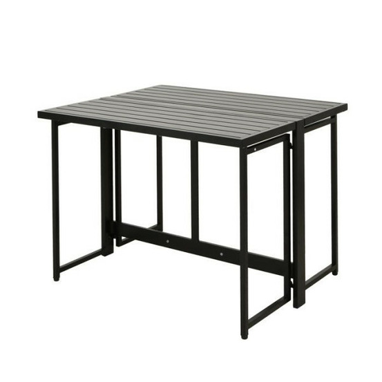 Table de jardin ferret - pliante - métal - 4 personnes - 98 x 80 x 72 cm