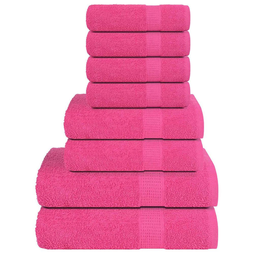 Ensemble de serviettes frogn 8 pcs rose 360 g/m²