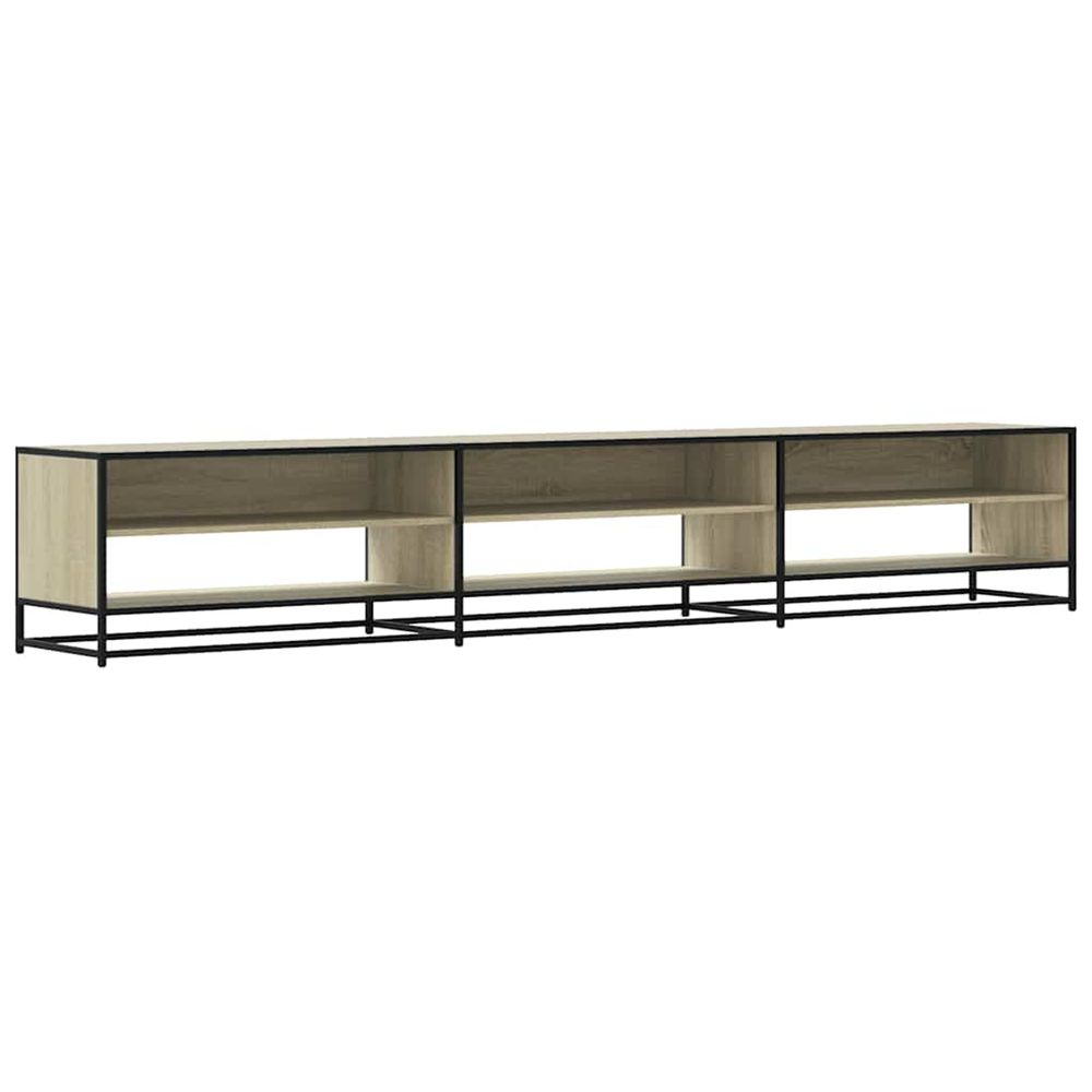 Meuble tv chêne sonoma 270x40x46 cm bois d'ingénierie