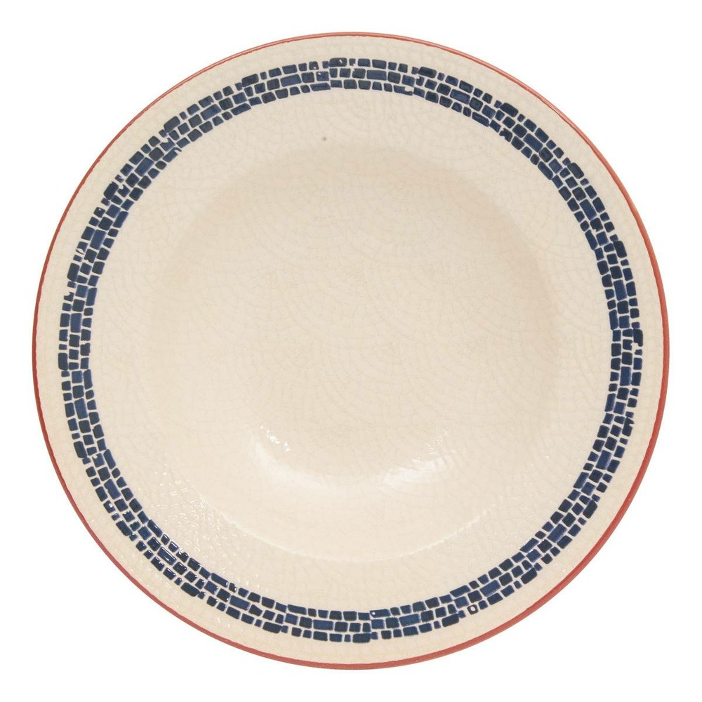 Assiette pâtes morgane d28cm creme