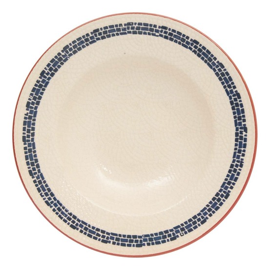 Assiette pâtes morgane d28cm creme